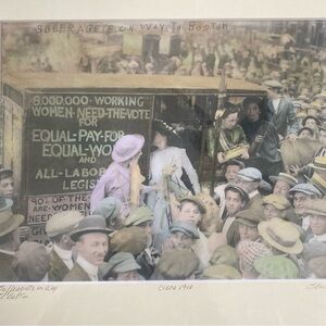Vintage Suffragette colorized photo